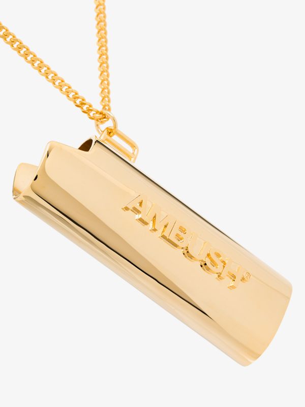 AMBUSH Gold Tone Large Lighter Case Necklace | Browns Necklaces