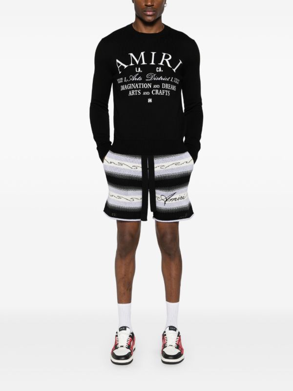 AMIRI Black Arts District Cotton Sweatshirt | Browns Sweatshirts