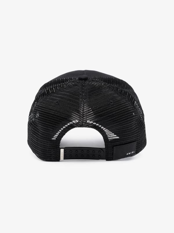 AMIRI Black Core Logo Trucker Hat | Browns Hats