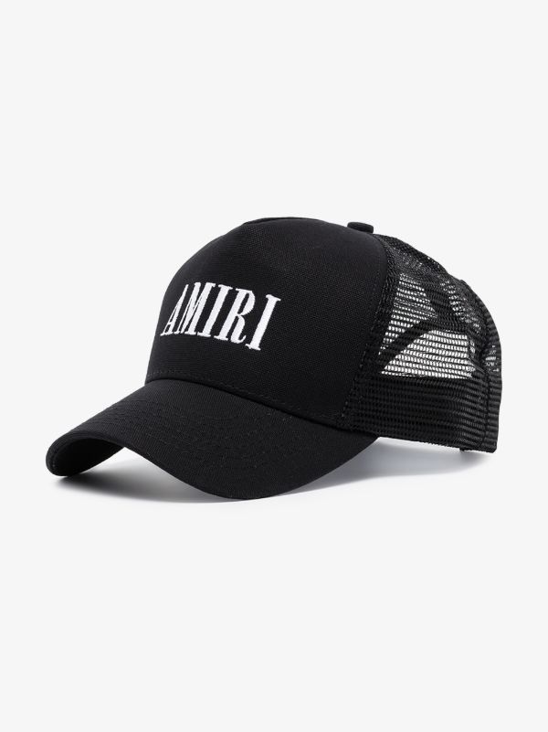 AMIRI Black Core Logo Trucker Hat | Browns Hats