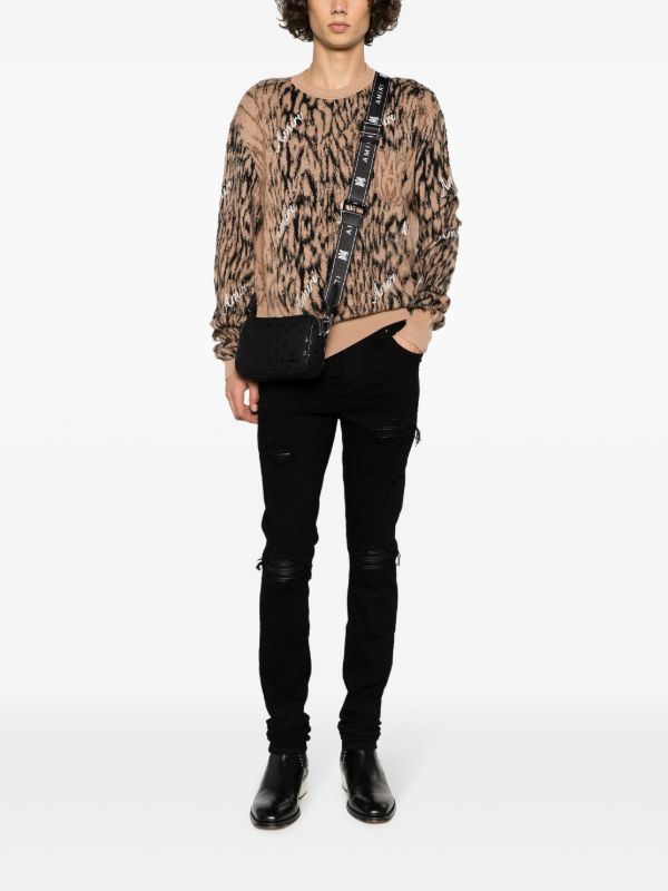 AMIRI Black Distressed Skinny Cut Jeans | Browns Skinny Jeans