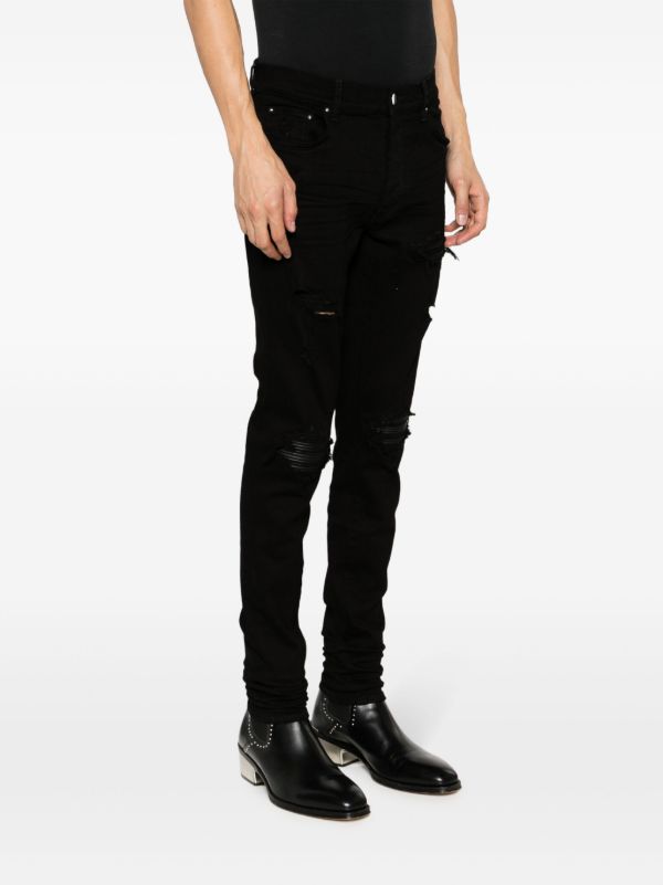 AMIRI Black Distressed Skinny Cut Jeans | Browns Skinny Jeans