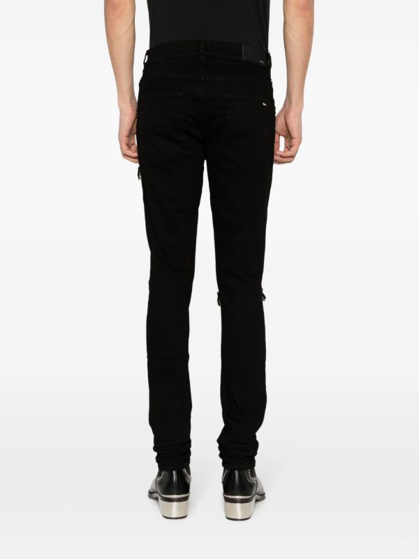 AMIRI Black Distressed Skinny Cut Jeans | Browns Skinny Jeans