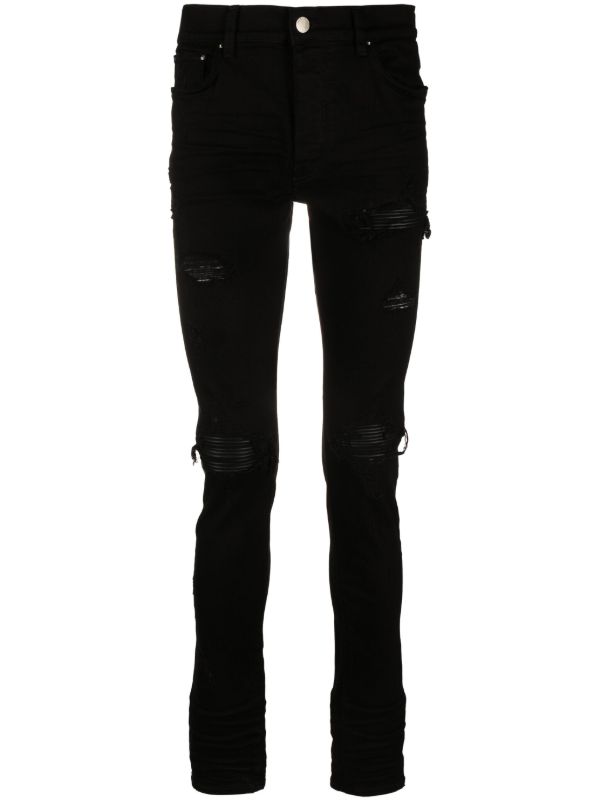 AMIRI Black Distressed Skinny Cut Jeans | Browns Skinny Jeans