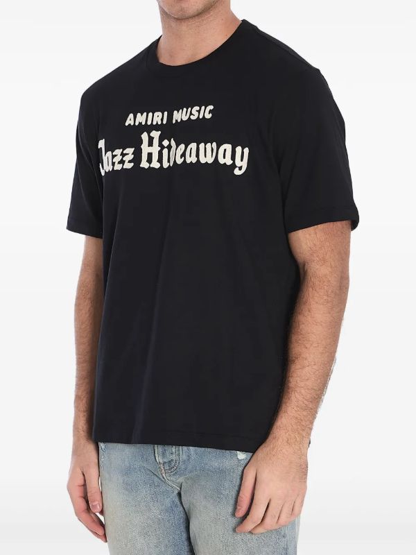 AMIRI Black Jazz Hideway T-Shirt | Browns T-Shirts