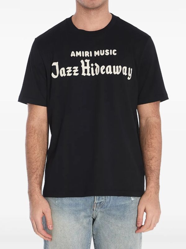 AMIRI Black Jazz Hideway T-Shirt | Browns T-Shirts