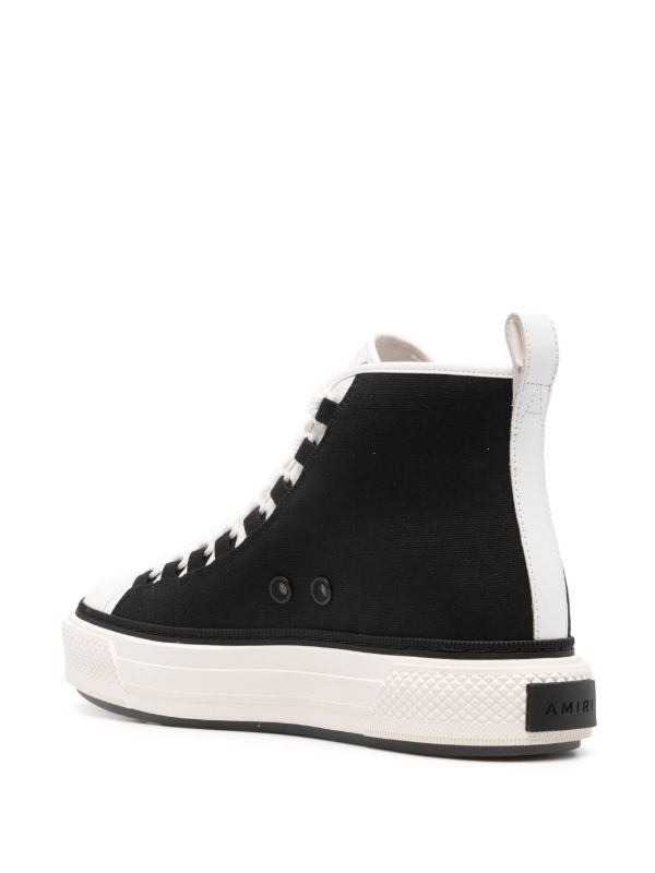 AMIRI Black Logo Appliqué High Top Sneakers | Browns Hi-Tops