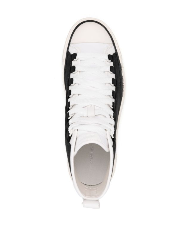 AMIRI Black Logo Appliqué High Top Sneakers | Browns Hi-Tops