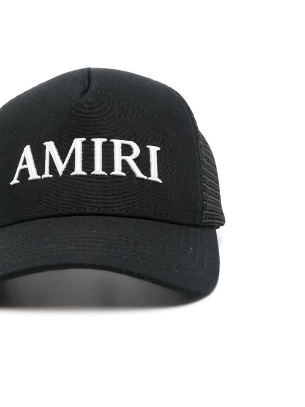 AMIRI Black Logo-Embroidered Cap | Browns Hats