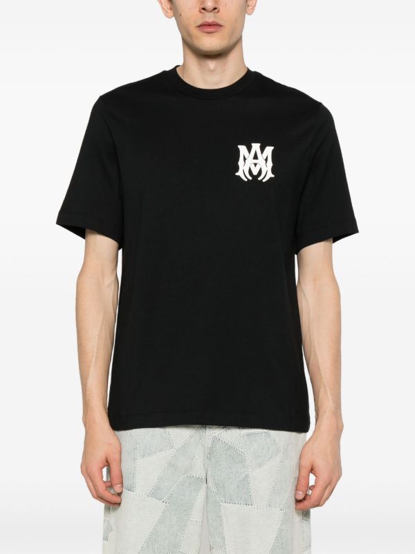 AMIRI Black Logo-Print Short-Sleeve T-shirt | Browns T-Shirts
