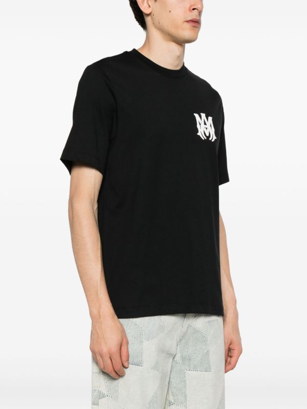 AMIRI Black Logo-Print Short-Sleeve T-shirt | Browns T-Shirts
