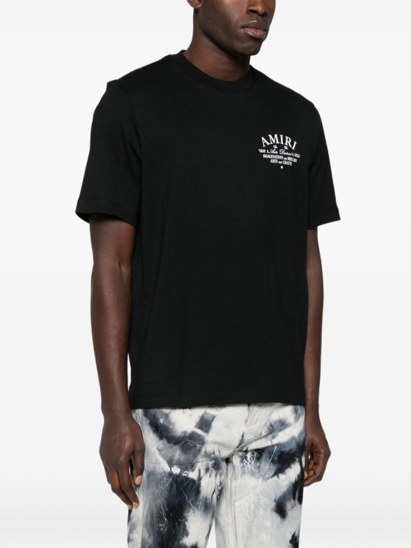 AMIRI Black Logo-Print T-Shirt | Browns T-Shirts