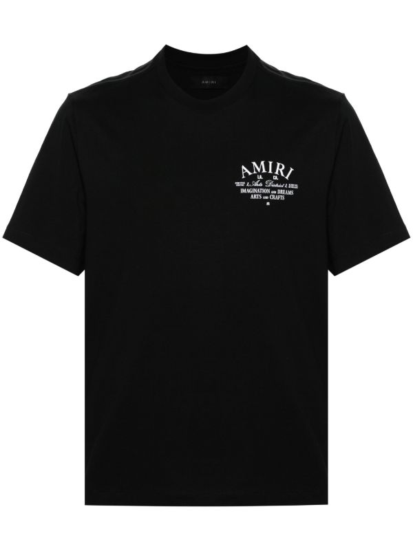AMIRI Black Logo-Print T-Shirt | Browns T-Shirts