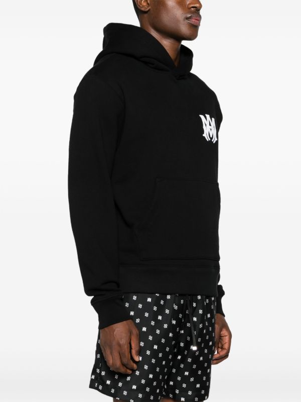AMIRI Black MA-Print Cotton Hoodie | Browns Hoodies