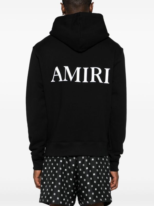 AMIRI Black MA-Print Cotton Hoodie | Browns Hoodies