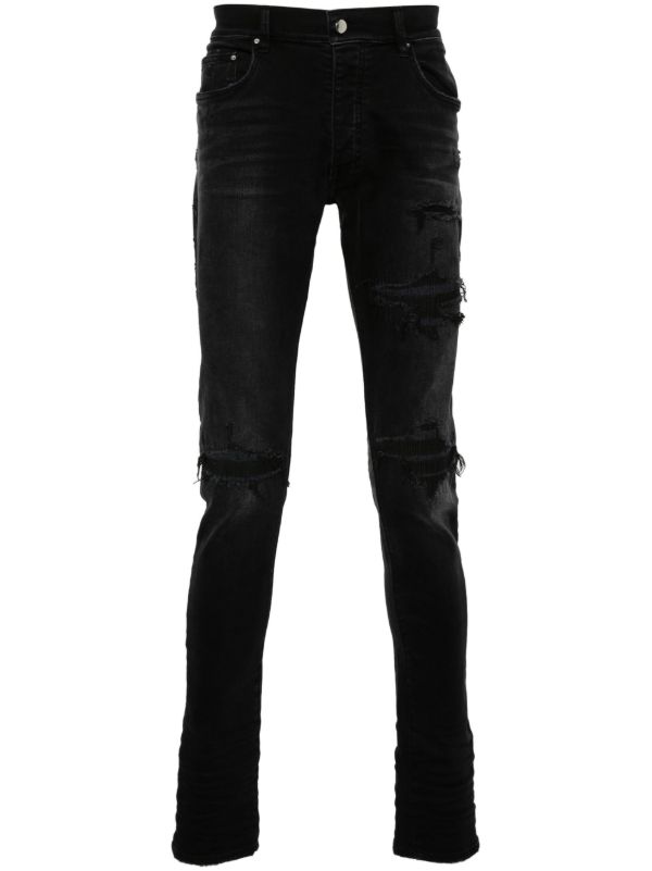AMIRI Black Ripped Skinny Jeans | Browns Skinny Jeans