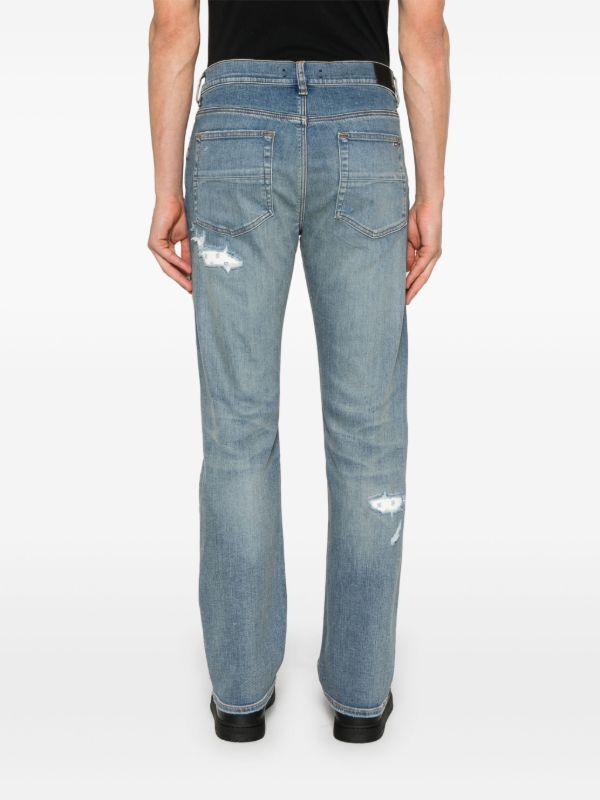 AMIRI Blue Distressed Jeans | Browns Slim-Fit Jeans