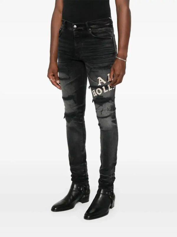 AMIRI Hollywood Distressed-effect Skinny Jeans | Browns Skinny Jeans