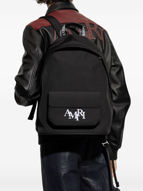 AMIRI Logo-Embroidered Backpack | Browns Backpacks