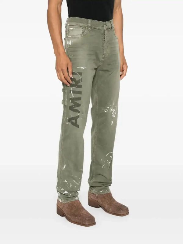 AMIRI Logo-print Jeans | Browns Slim-Fit Jeans