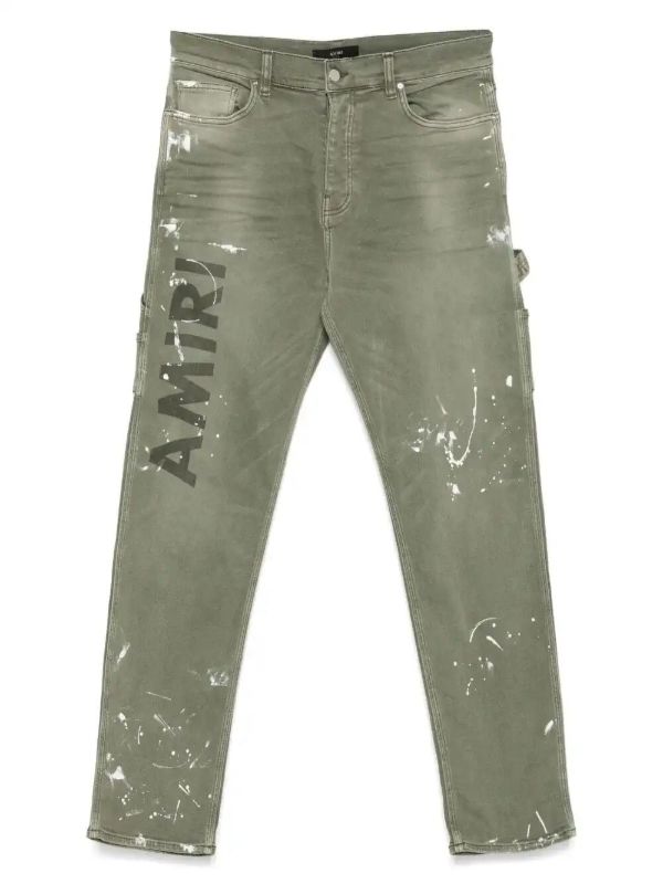 AMIRI logo-print jeans | Browns Slim-Fit Jeans