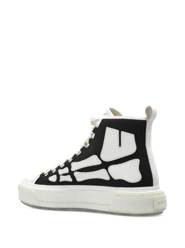 AMIRI Skeleton-print Sneakers | Browns Hi-Tops