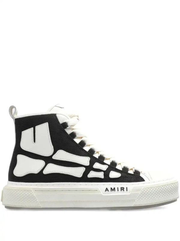 AMIRI skeleton-print sneakers | Browns Hi-Tops