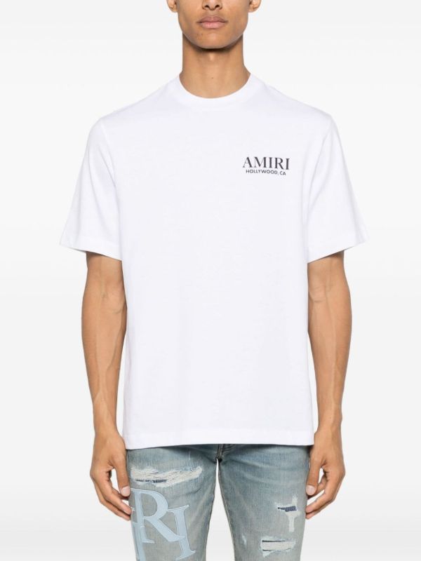 AMIRI White Bones Stacked Cotton T-Shirt | Browns T-Shirts