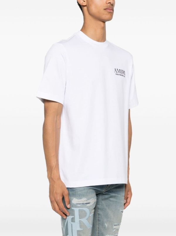 AMIRI White Bones Stacked Cotton T-Shirt | Browns T-Shirts