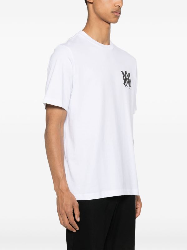 AMIRI White Logo-Print Cotton T-Shirt | Browns T-Shirts