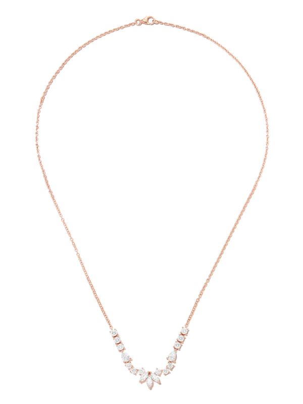 Anita Ko 18K Rose Gold Grace Diamond Necklace | Browns Fine Necklaces