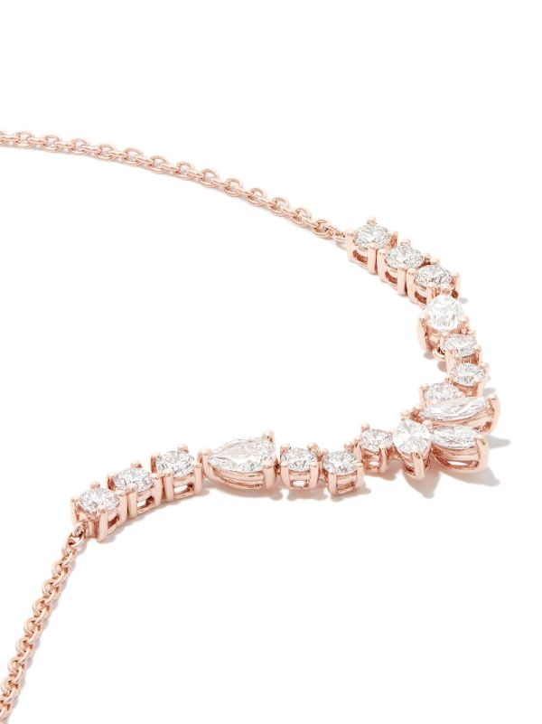 Anita Ko 18K Rose Gold Grace Diamond Necklace | Browns Fine Necklaces