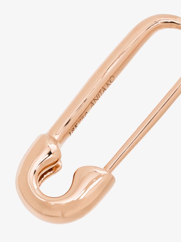 Anita Ko 18K Rose Gold Safety Pin Earring | Browns Fine Earrings