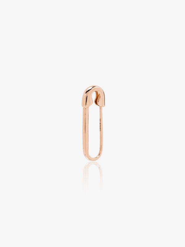 Anita Ko 18K rose gold safety pin earring | Browns Fine Earrings
