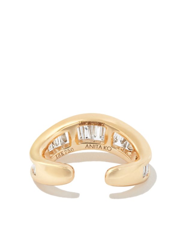 Anita Ko 18K Yellow Gold Diamond Single Ear Cuff | Browns Fine Earrings