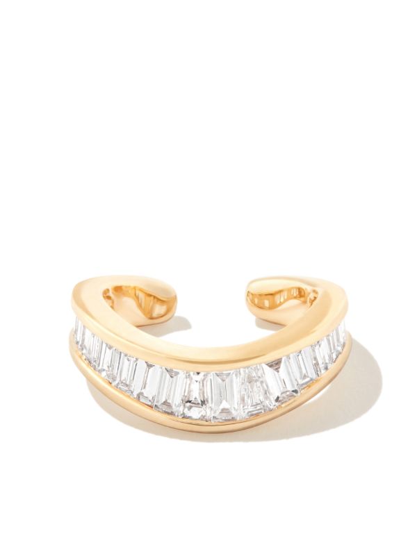 Anita Ko 18K yellow gold diamond single ear cuff | Browns Fine Earrings