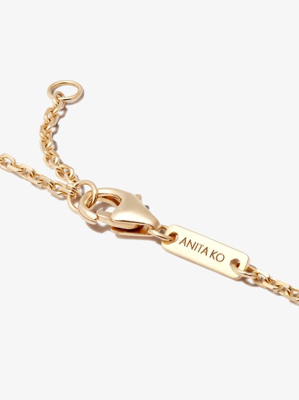 Anita Ko 18K Yellow Gold Small Palm Leaf Diamond Bracelet | Browns Fine Bracelets