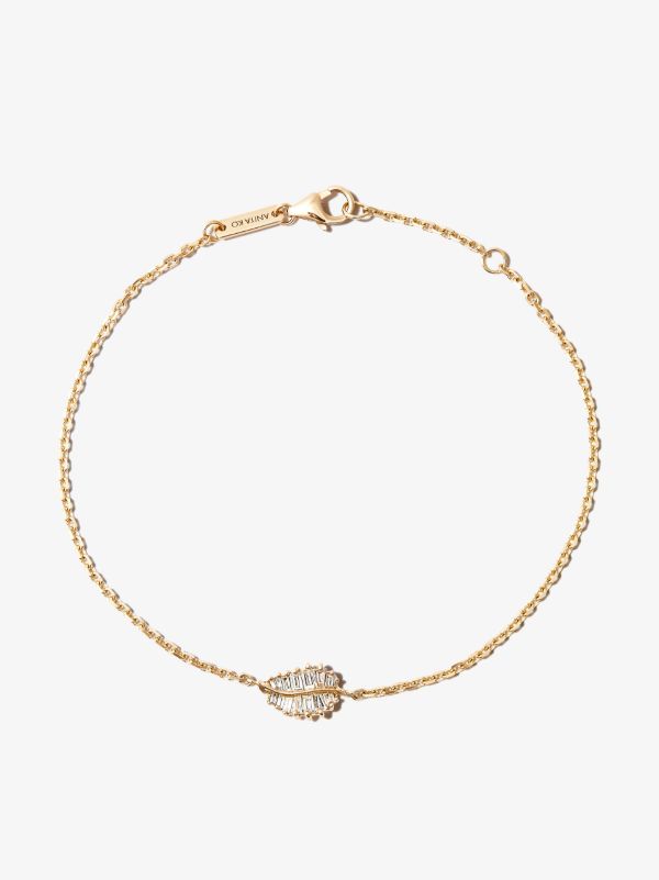 Anita Ko 18K Yellow Gold Small Palm Leaf Diamond Bracelet | Browns Fine Bracelets