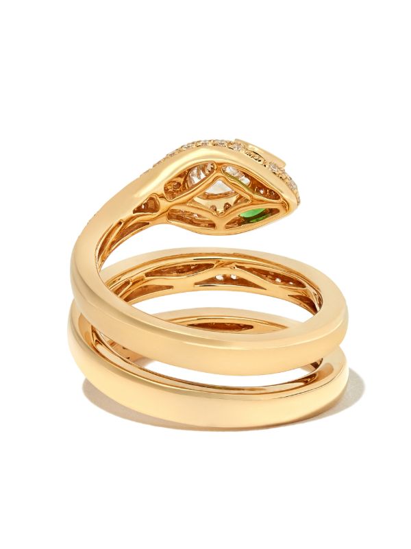 Anita Ko 18K Yellow Gold Snake Coil Ring | Browns Fine Rings