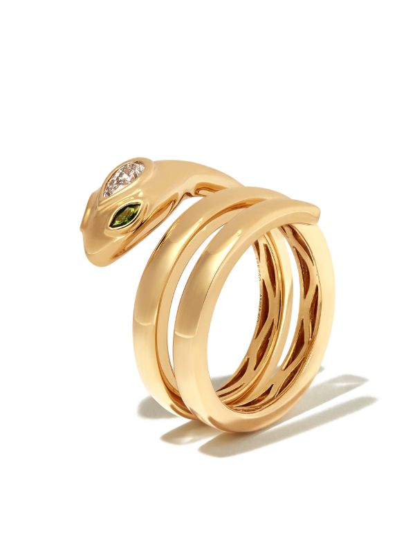 Anita Ko 18K Yellow Gold Snake Coil Ring | Browns Fine Rings