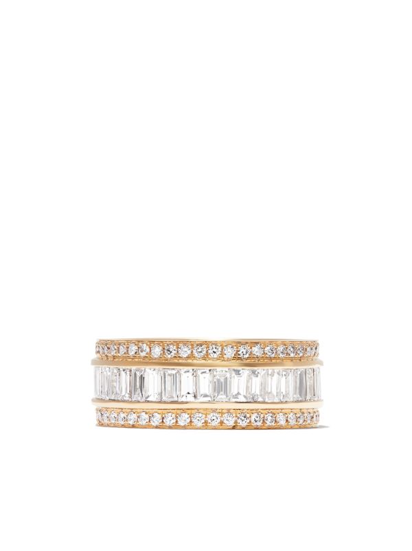 Anita Ko 18K Yellow Gold Stacked Diamond Ring | Browns Fine Rings