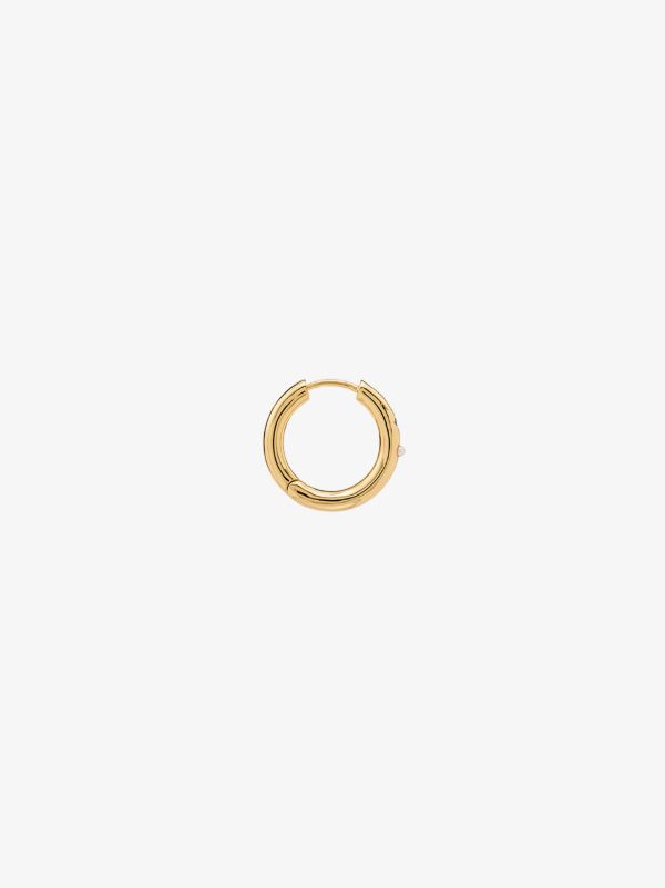 Anni Lu Gold-plated Brigitte Pearl Hoop Earrings | Browns Earrings