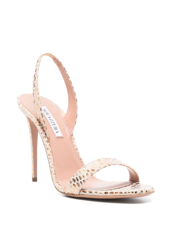 Aquazzura 105mm So Nude Sandals | Browns Sandals