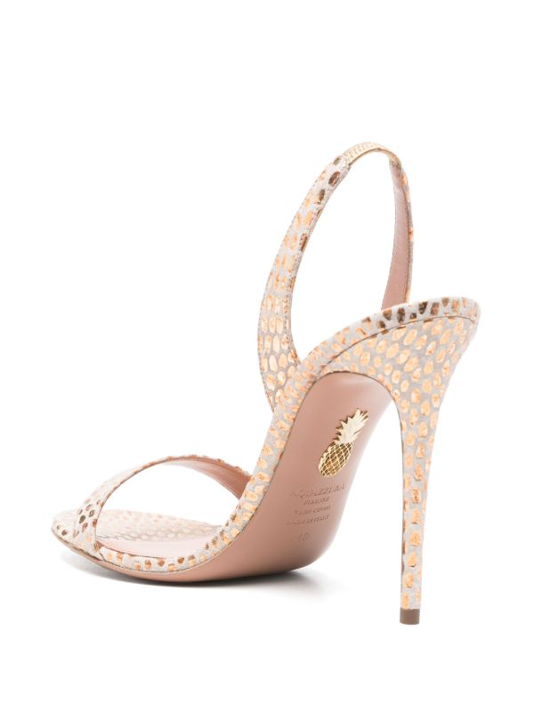 Aquazzura 105mm So Nude Sandals | Browns Sandals