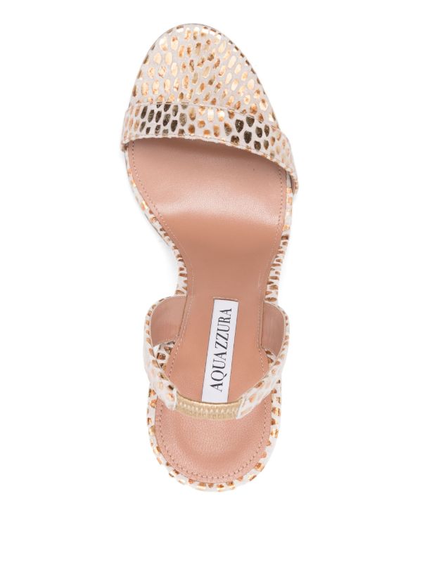 Aquazzura 105mm So Nude Sandals | Browns Sandals