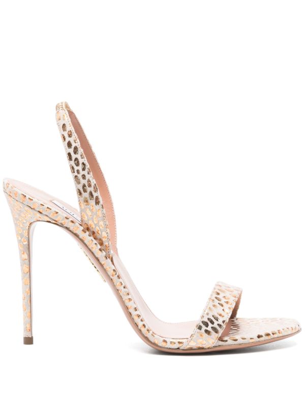 Aquazzura 105mm So Nude sandals | Browns Sandals