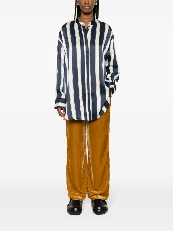 Asceno Gold-tone Aurelia Velvet Trousers | Browns Straight-Leg Pants