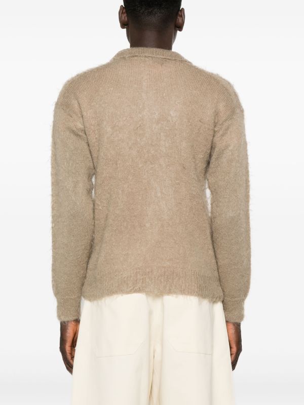 Auralee Brushed Super Kid Mohair Polo Sweater | Browns Knitted Sweaters