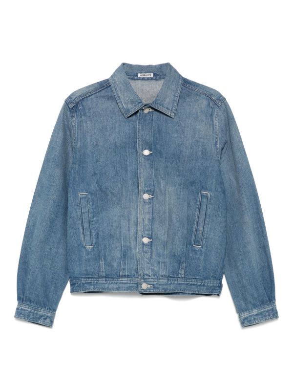 Auralee cotton denim jacket | Browns Denim Jackets