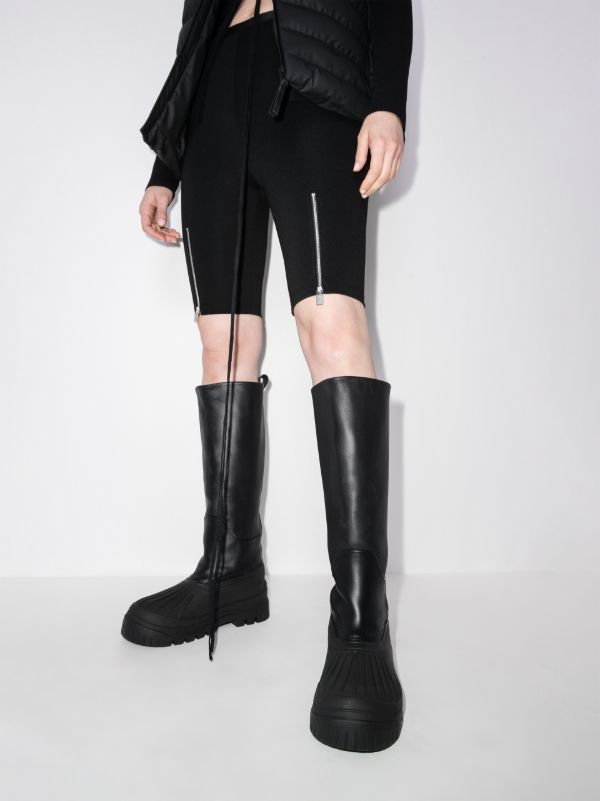 Axel Arigato Black Cryo Knee-High Leather Boots | Browns Boots